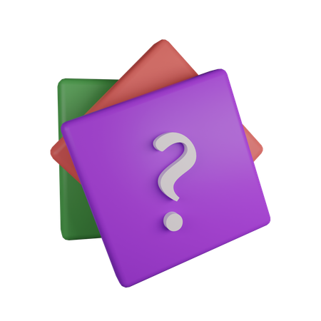 Question Pieces  3D Icon