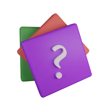 Question Pieces  3D Icon