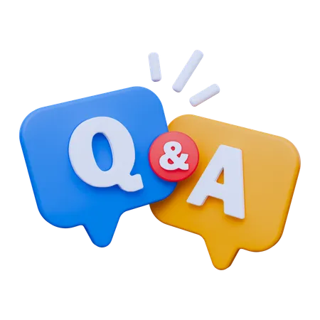 Question et réponse  3D Icon