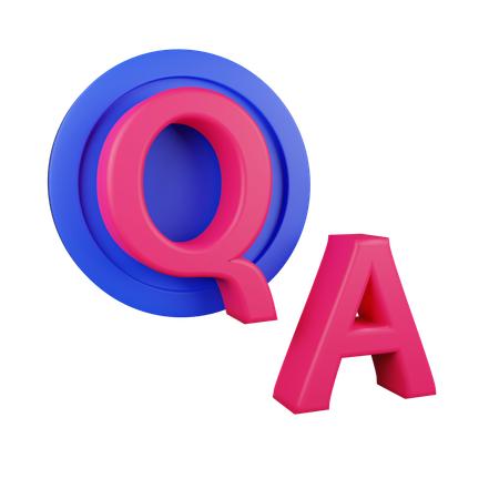 Question Réponse  3D Icon