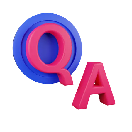 Question Réponse  3D Icon