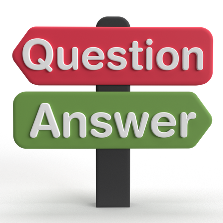 Question Réponse  3D Icon