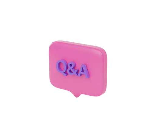 Question et réponse  3D Icon