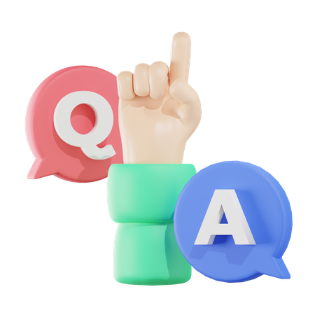 Question et réponse  3D Icon