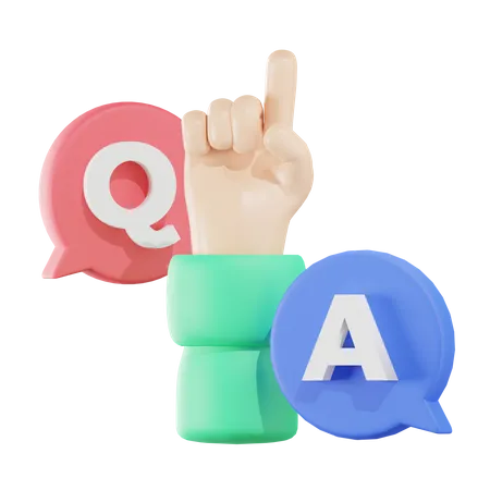 Question et réponse  3D Icon