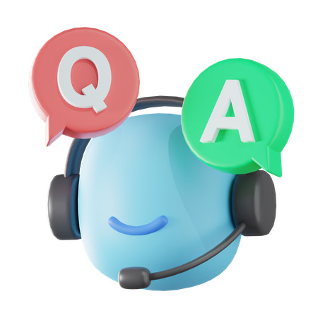 Question et réponse  3D Icon