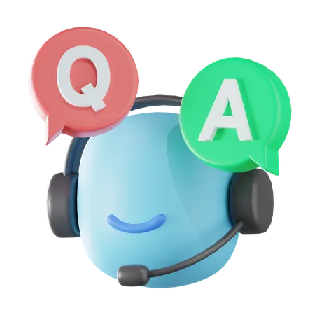 Question et réponse  3D Icon