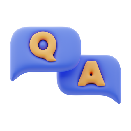 Question et réponse  3D Icon