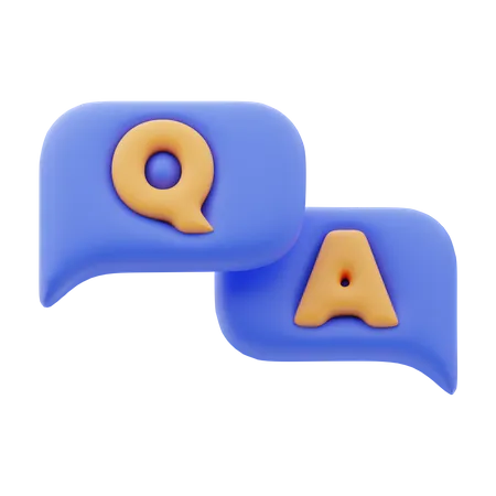 Question et réponse  3D Icon