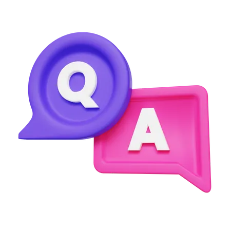 Question et réponse  3D Icon