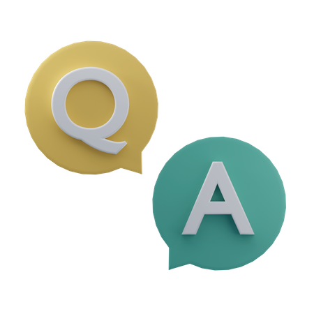 Question et réponse  3D Icon