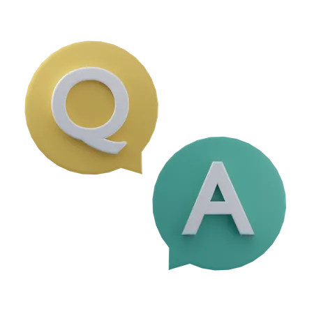 Question et réponse  3D Icon