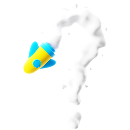 Question Rocket  3D Icon