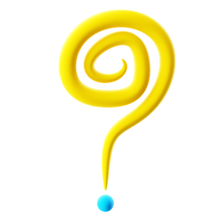 Question en spirale  3D Icon