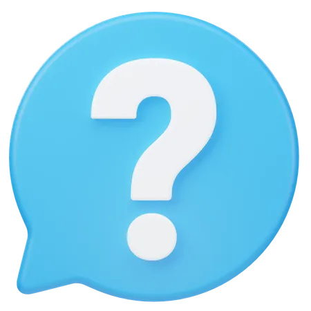 Question Talk  3D Icon