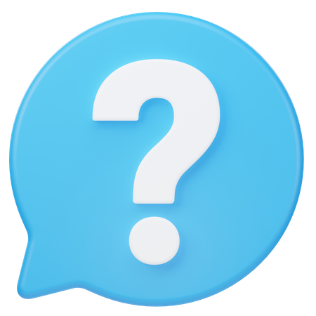 Question Talk  3D Icon