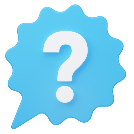 Question Talk  3D Icon