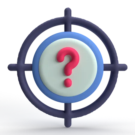 Question Target  3D Icon