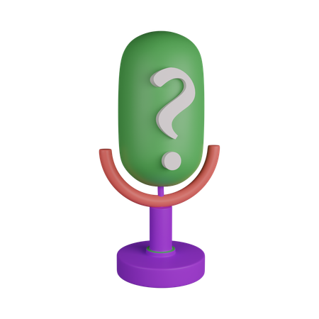 Question unique  3D Icon