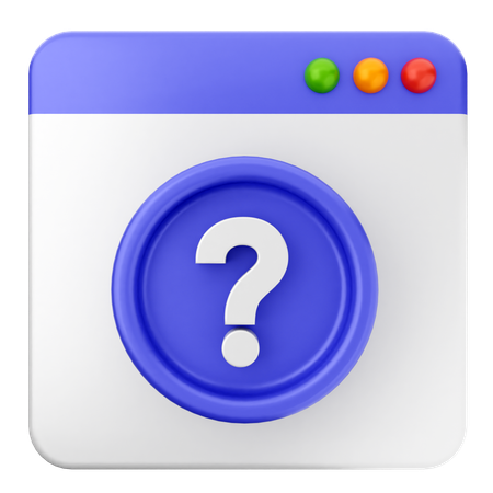 質問ウェブサイト  3D Icon