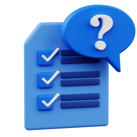 Questionador  3D Icon