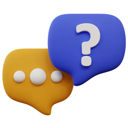 Questions  3D Icon