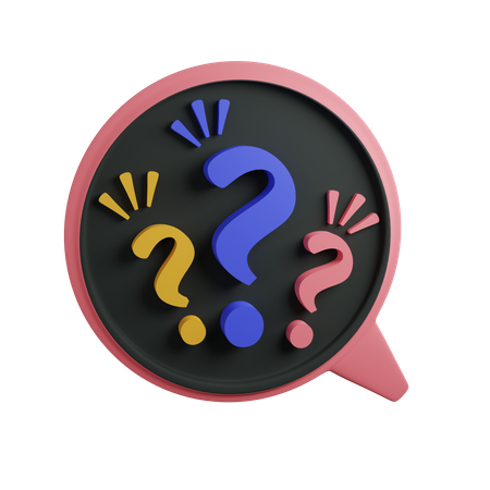 Questions  3D Icon