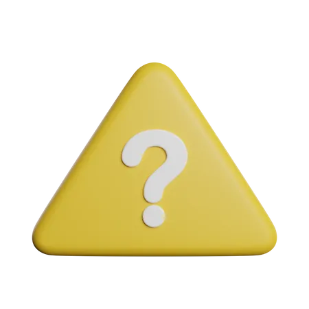 Questions Alert Sign 3D Icon