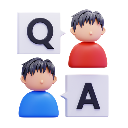 Questions And Answers  3D Icon