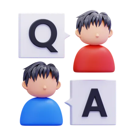 Questions And Answers  3D Icon