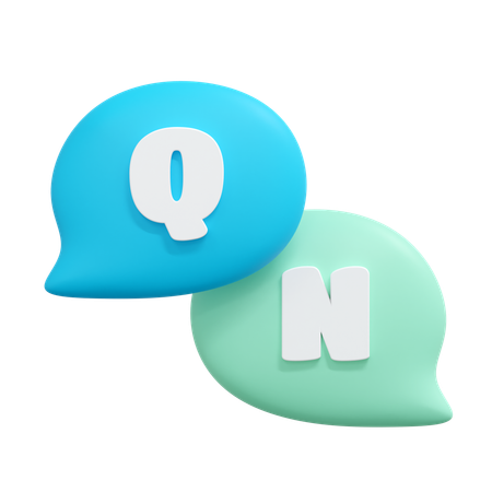 Questions and Answers  3D Icon