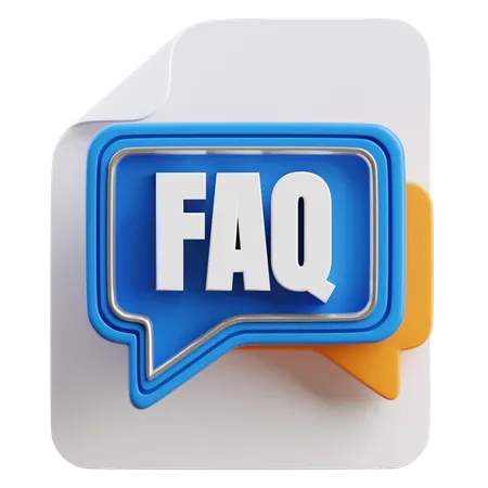 Questions fréquemment posées  3D Icon