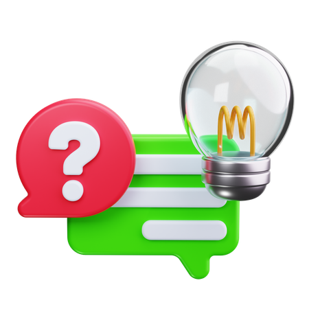 Questions innovantes  3D Icon