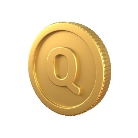 Quetzal Gold Coin  3D Icon