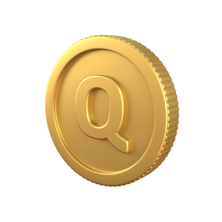 Moeda de ouro quetzal  3D Icon