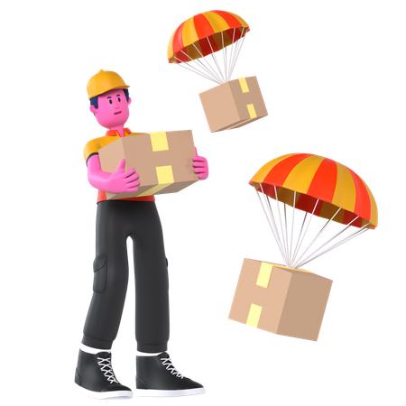 Quick delivery  3D Illustration