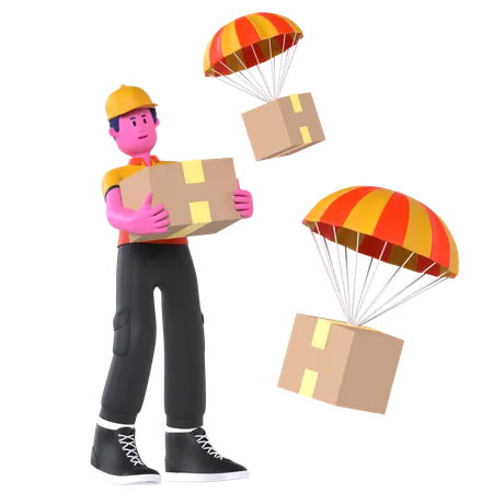 Quick delivery  3D Illustration