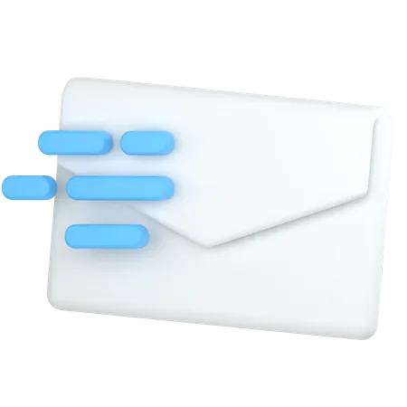 Email Sent Quickly 3D Icon