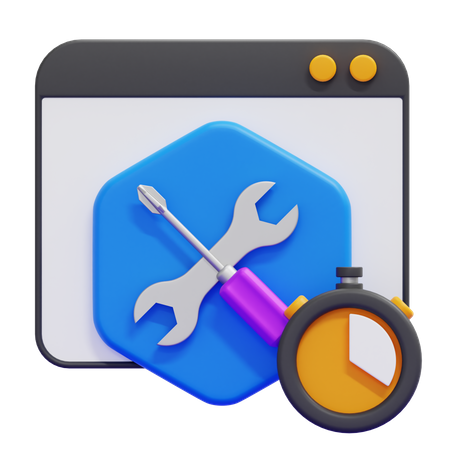 Quick Maintenance  3D Icon