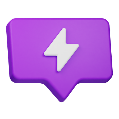 Quick Reply Chat  3D Icon