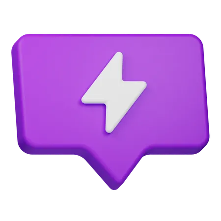 Quick Reply Chat  3D Icon