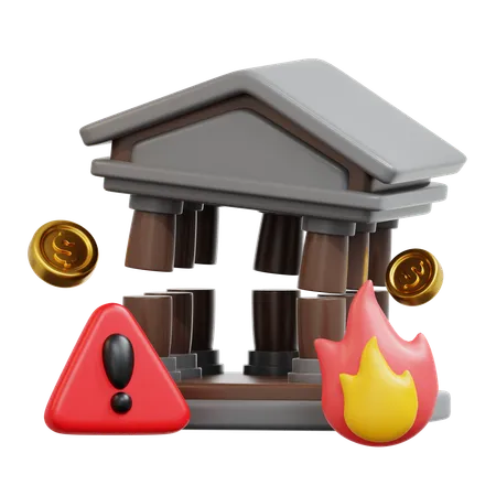 Bancarrota  3D Icon