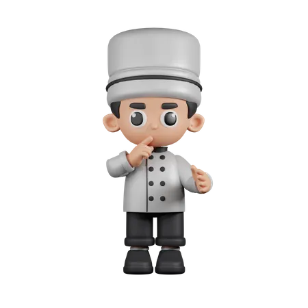 Quiet Chef  3D Illustration