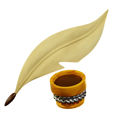 Quill Feather  3D Icon
