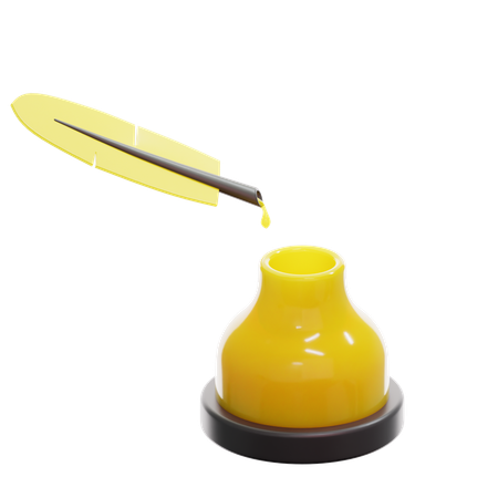 Quill Ink  3D Icon