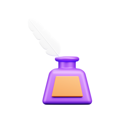 Quill Pot  3D Icon