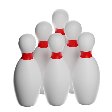 Quilles de bowling  3D Icon