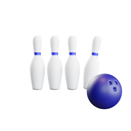 Quilles de bowling  3D Icon