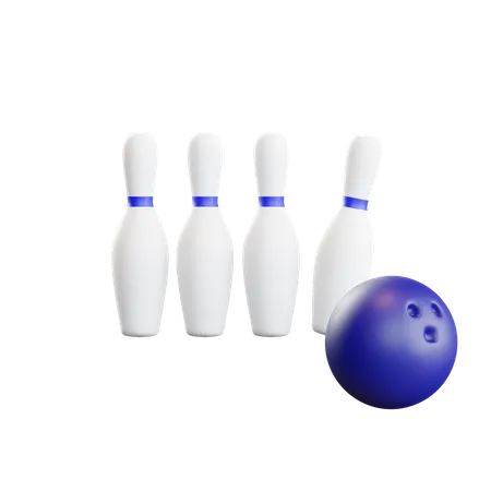 Quilles de bowling  3D Icon