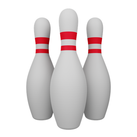 Quilles de bowling  3D Icon